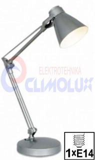 Desk lamp HD2604 silver 1xE14